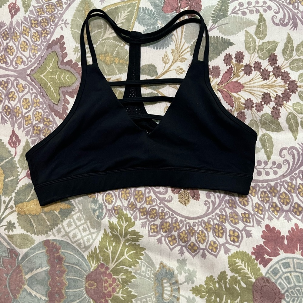 3/25 Zyia Black Sports Bra side L